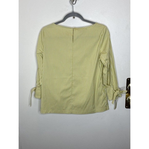Lafayette 148 New York Margarita Ithaca Gingham Mini Check Blouse Size P (0-2) - Picture 3 of 7